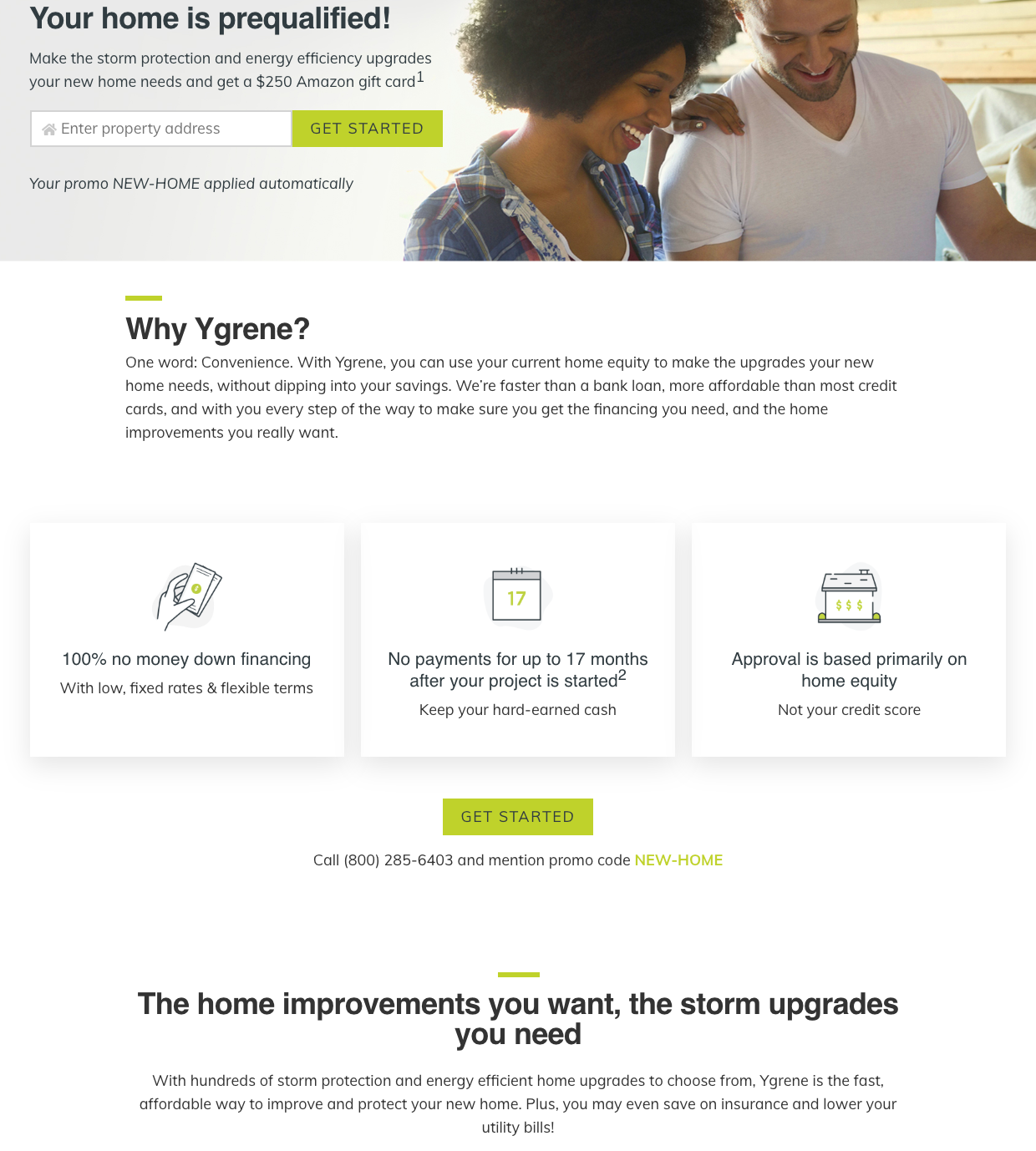 Ygrene Landing Page 