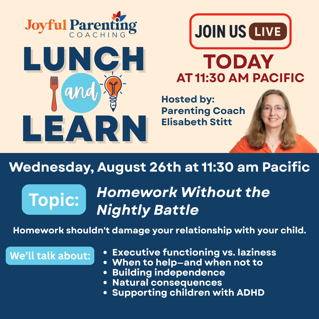 Lunch &amp; Learn- Homework Without the Nightly Battle
