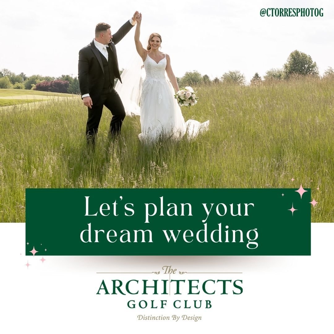 Seize the moment and book your dream wedding at The Architects Golf Club! 💍✨ With openings available for 2024 &amp; 2025, now's the perfect time to say 'I do' surrounded by panoramic views and top-notch service. Plus, enjoy exclusive discounts for o