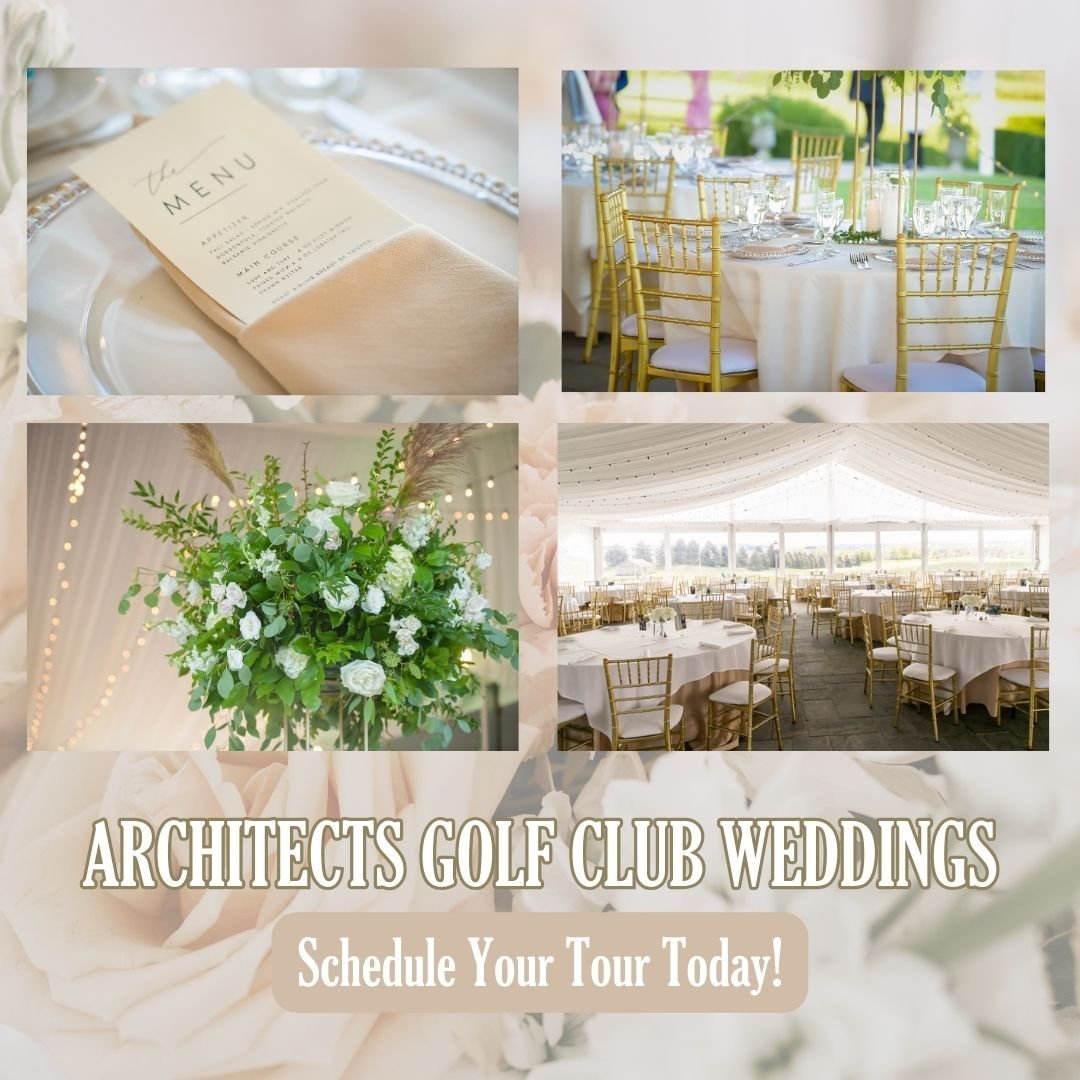Ready to tie the knot in style? Secure your spot at The Architects Golf Club and make your wedding dreams a reality! 💖 Visit our website now to schedule a tour and start planning your perfect day! 💑🌟 #ArchitectsGolfClubWeddings #BookNow #Architect