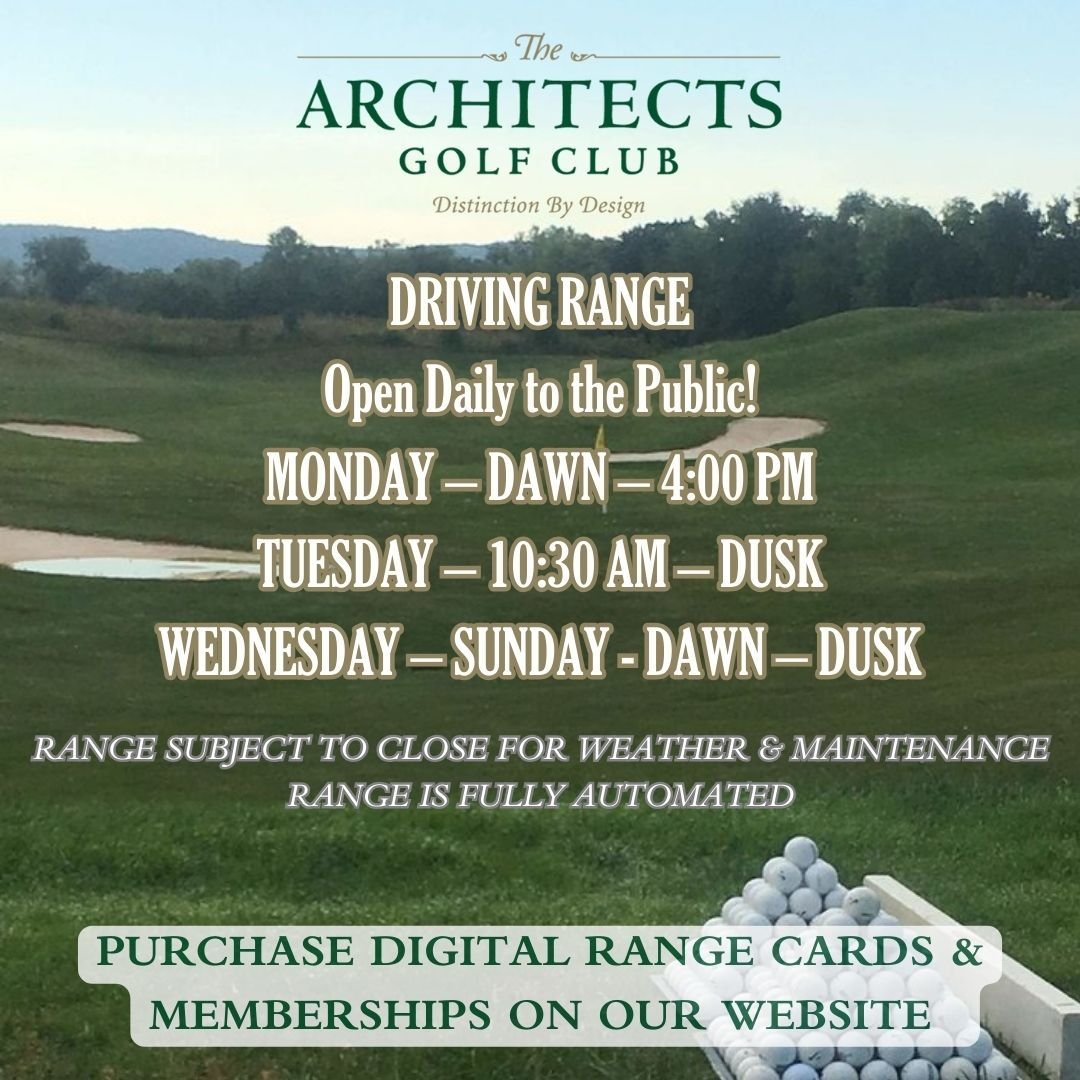 🏌️&zwj;♂️⛳️ Refine Your Swing at The Architects Golf Club Driving Range! ⛳️🏌️&zwj;♀️

🌟 State-of-the-Art Facility: Our fully automated driving range offers precision and convenience. Purchase digital range cards hassle-free on our website.

🌟 Tai