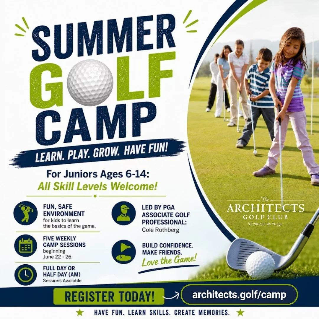 ⛳ This summer, let them fall in love with golf.

Our Junior Summer Golf Camp is back &mdash; perfect for kids 6 to 14, all skill levels.

First session starts June 22&ndash;26. They&rsquo;ll be outside swinging clubs, making friends, and building rea