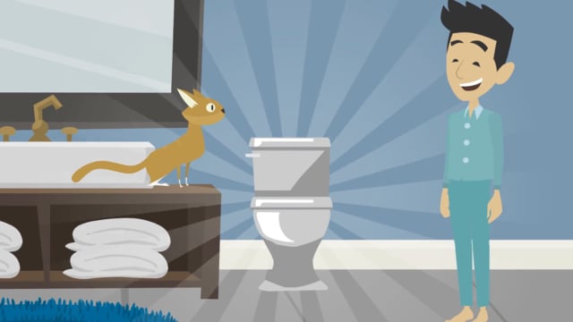 Penned product name, website and SeeWhereToPeeForFree.com jingle.