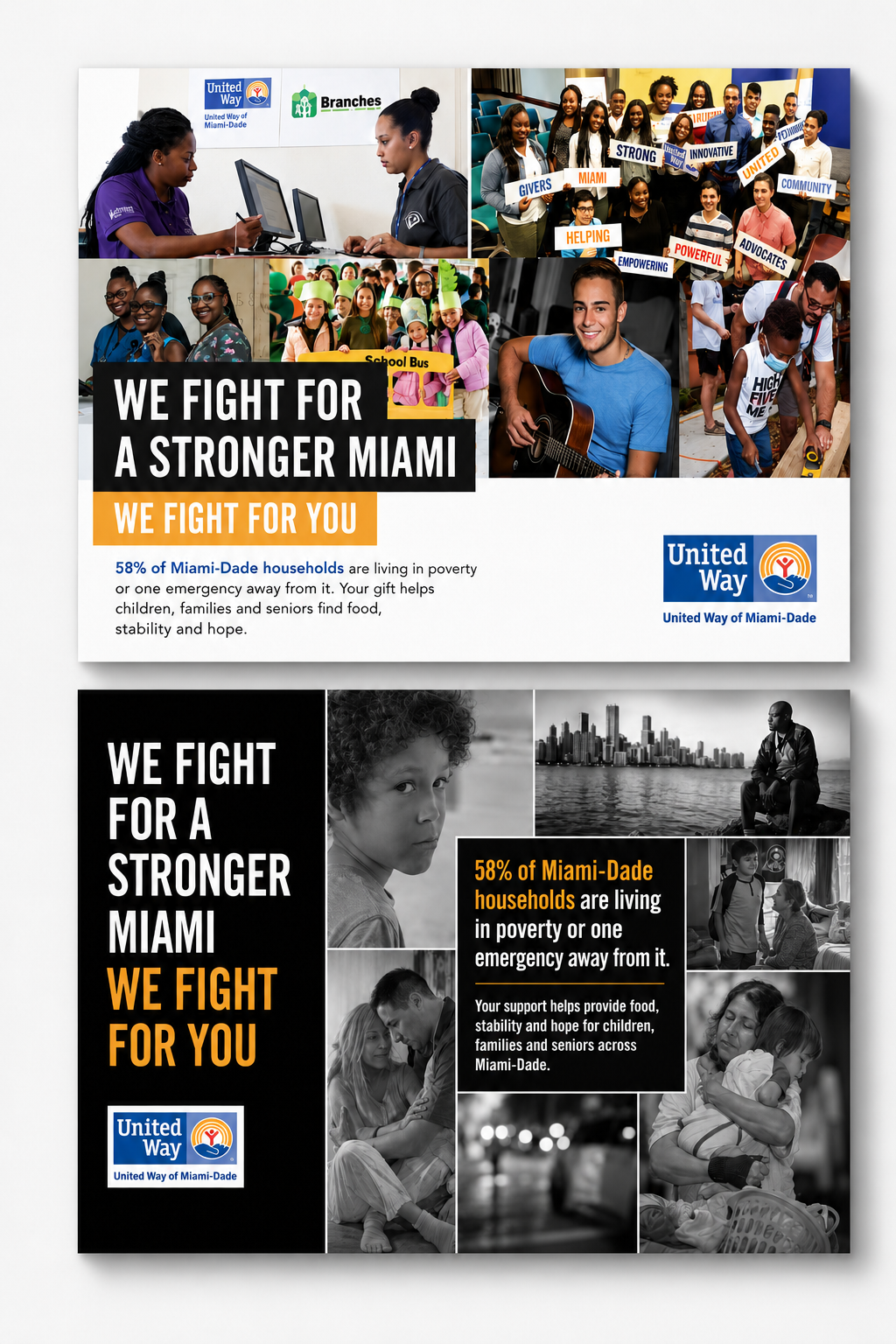  Campaign flyer copy that helped United Way of Miami-Dade turn community outreach, advocacy, and support into a clear call for a stronger Miami 