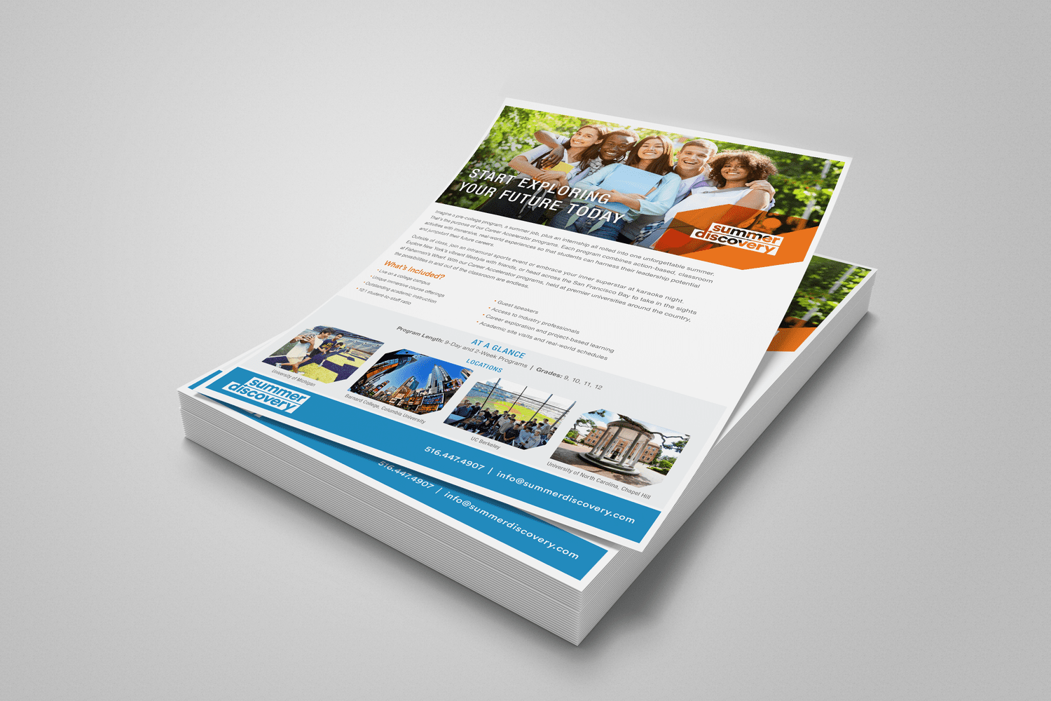  Event-focused copy that gave families a simple, compelling reason to learn more about Summer Discovery’s pre-college programs and campus experiences. 