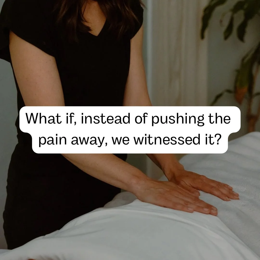 What if the pain isn&rsquo;t asking to be pushed away?

What if it&rsquo;s asking to be witnessed?

Our first instinct is often to fix, avoid, numb, distract, or push through. But the body is always communicating, and sometimes what we&rsquo;re feeli