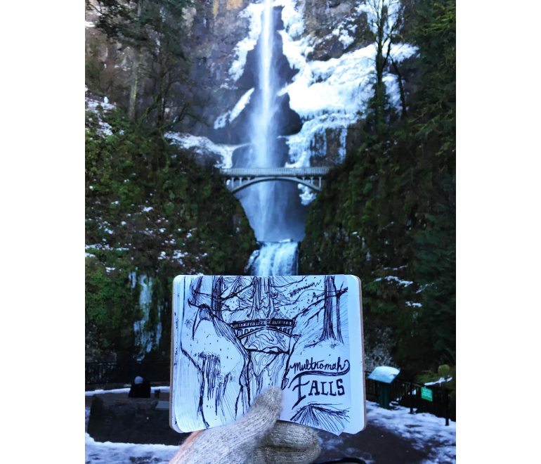 Drawn_MultnomahFalls.jpg