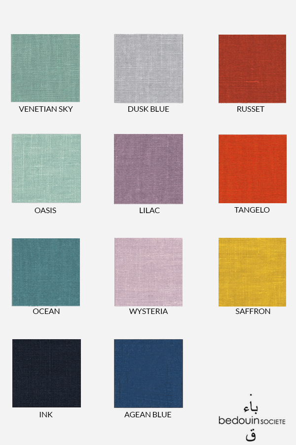 Bedouin Societe Colour Charts