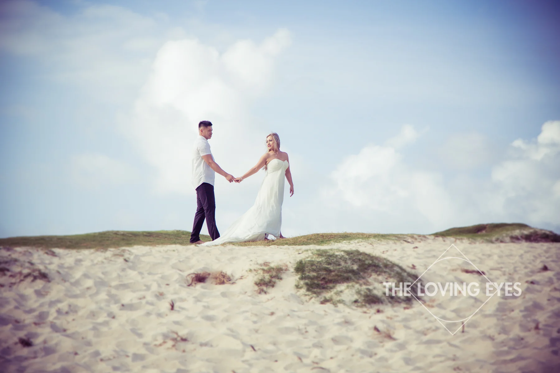 Hawaii engagement photography on Kailua Beach
