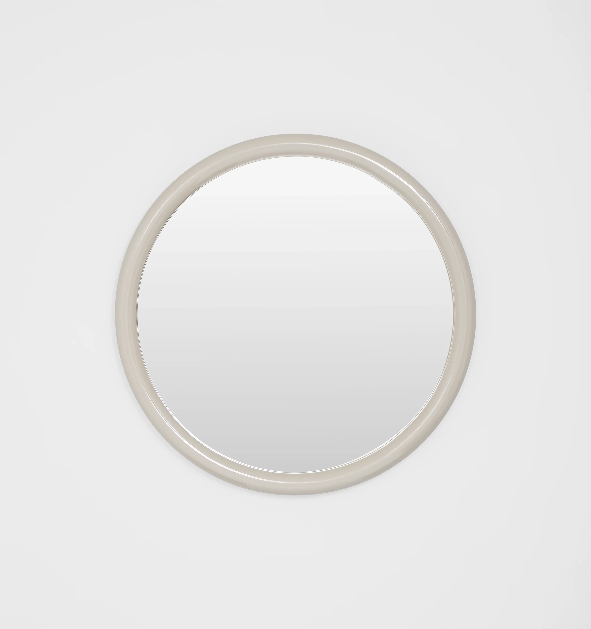 Gertrude Round Gloss Sand Mirror
