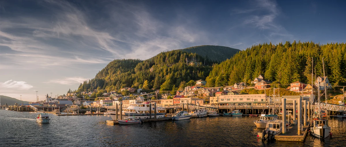 Ketchikan in Gold Sony A7 with Leica Summicron-C 40/2 Stitched panorama Ketchikan, AK Felix Wong © 2014