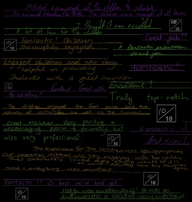 "We would highly recommend Kaleidoscope Science, we look forward to having you back again soon."