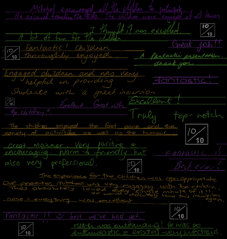 "Engaging & fun - we will definitely be booking Kaleidoscope Science again!"