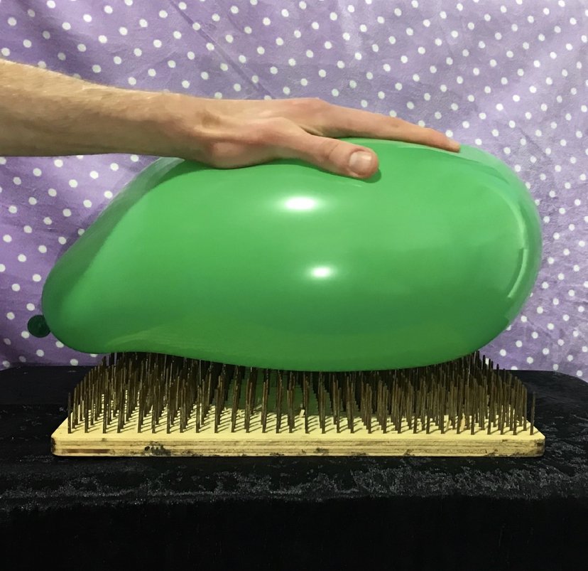 Balloon on a thousand nails
