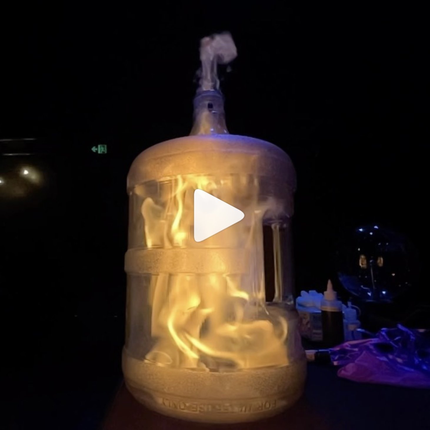 Whoosh bottle combustion