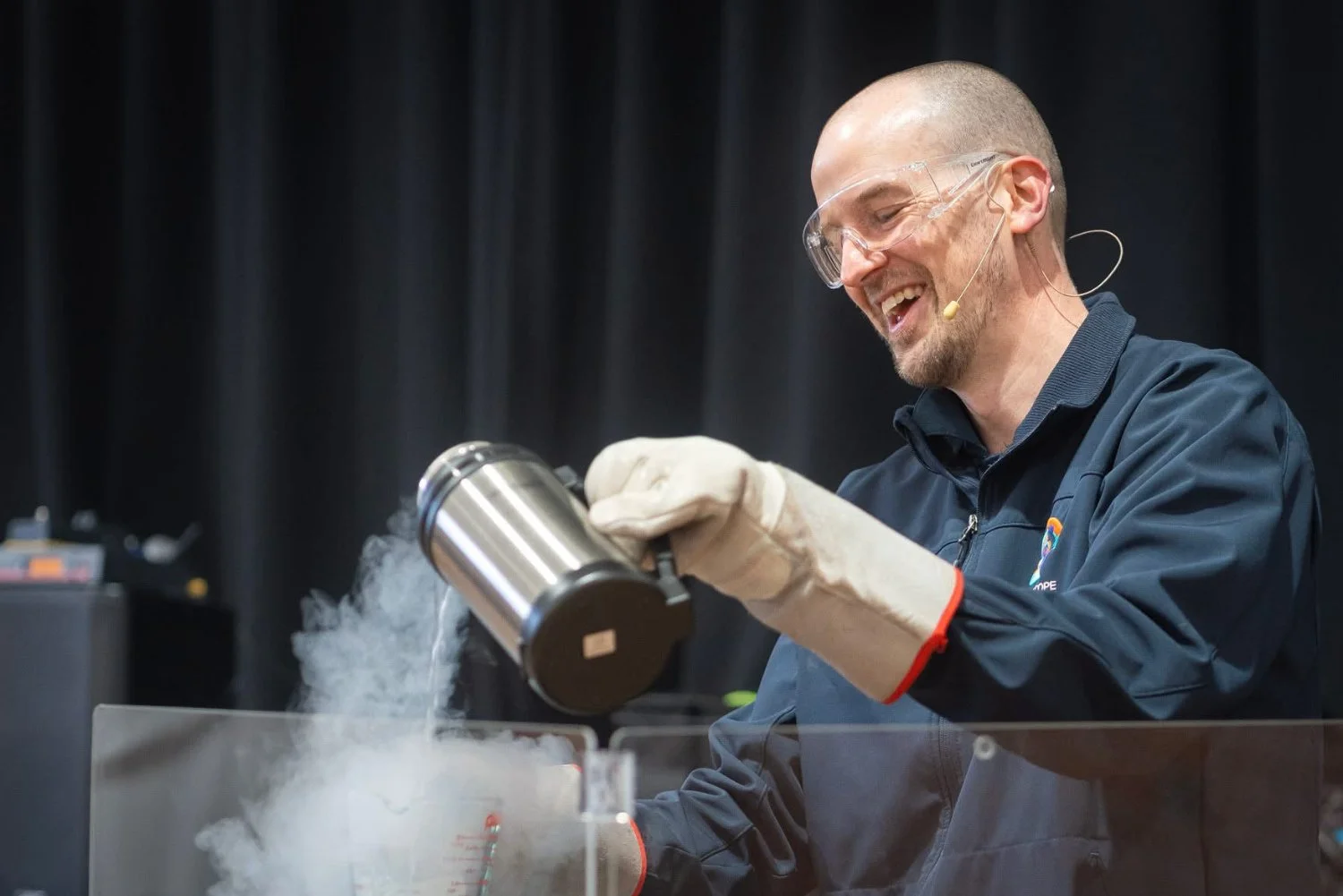 Mitchell Serena pouring liquid nitrogen.jpeg