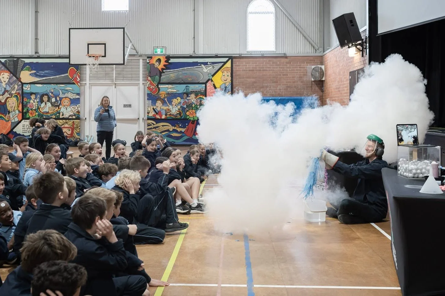 Giant balloon explosion with clouds and audience.jpeg