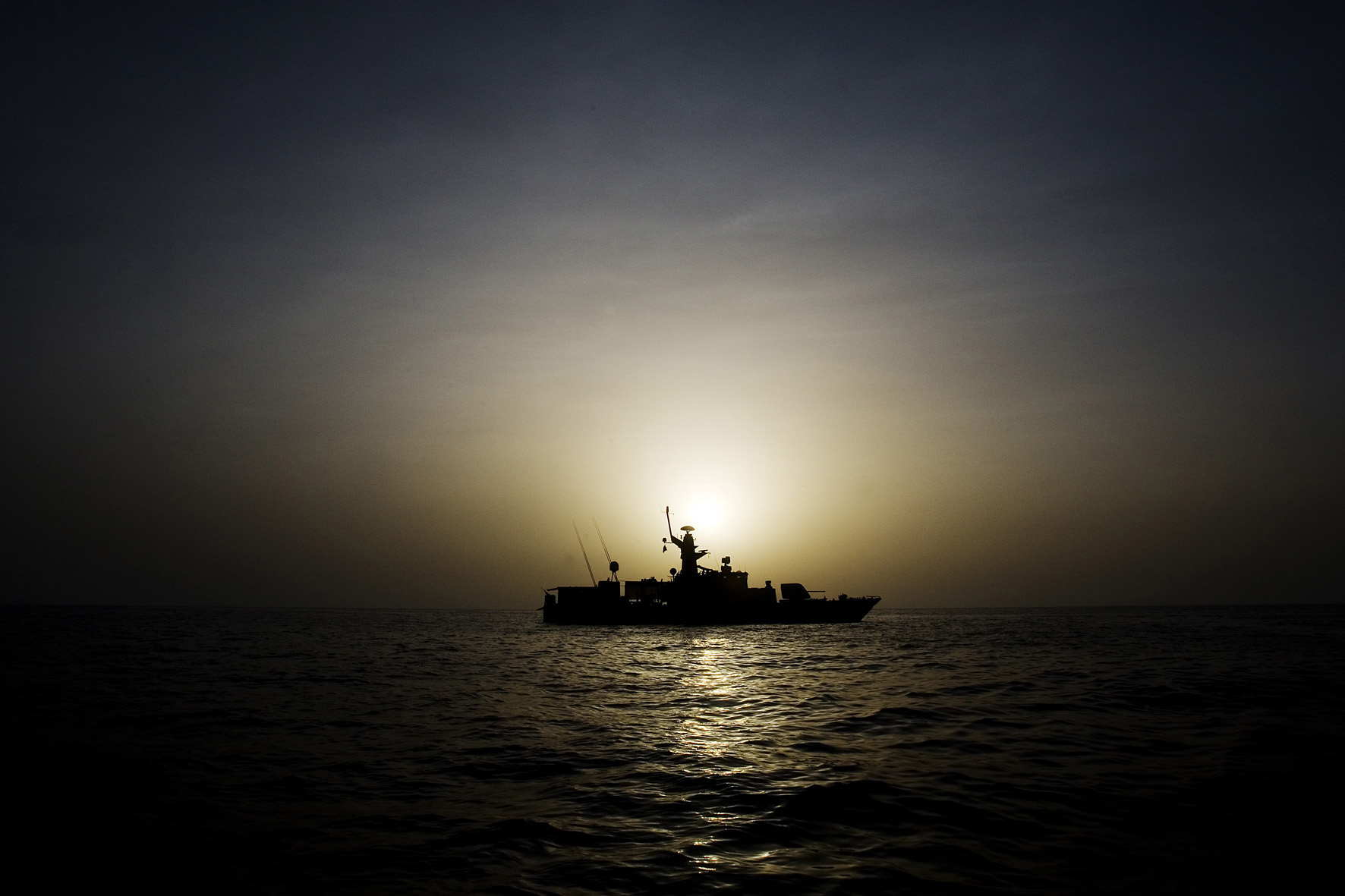  HMS Stockholm under insats i Adenviken. Foto: Johan Lundahl/Combat Camera/Försvarsmakten