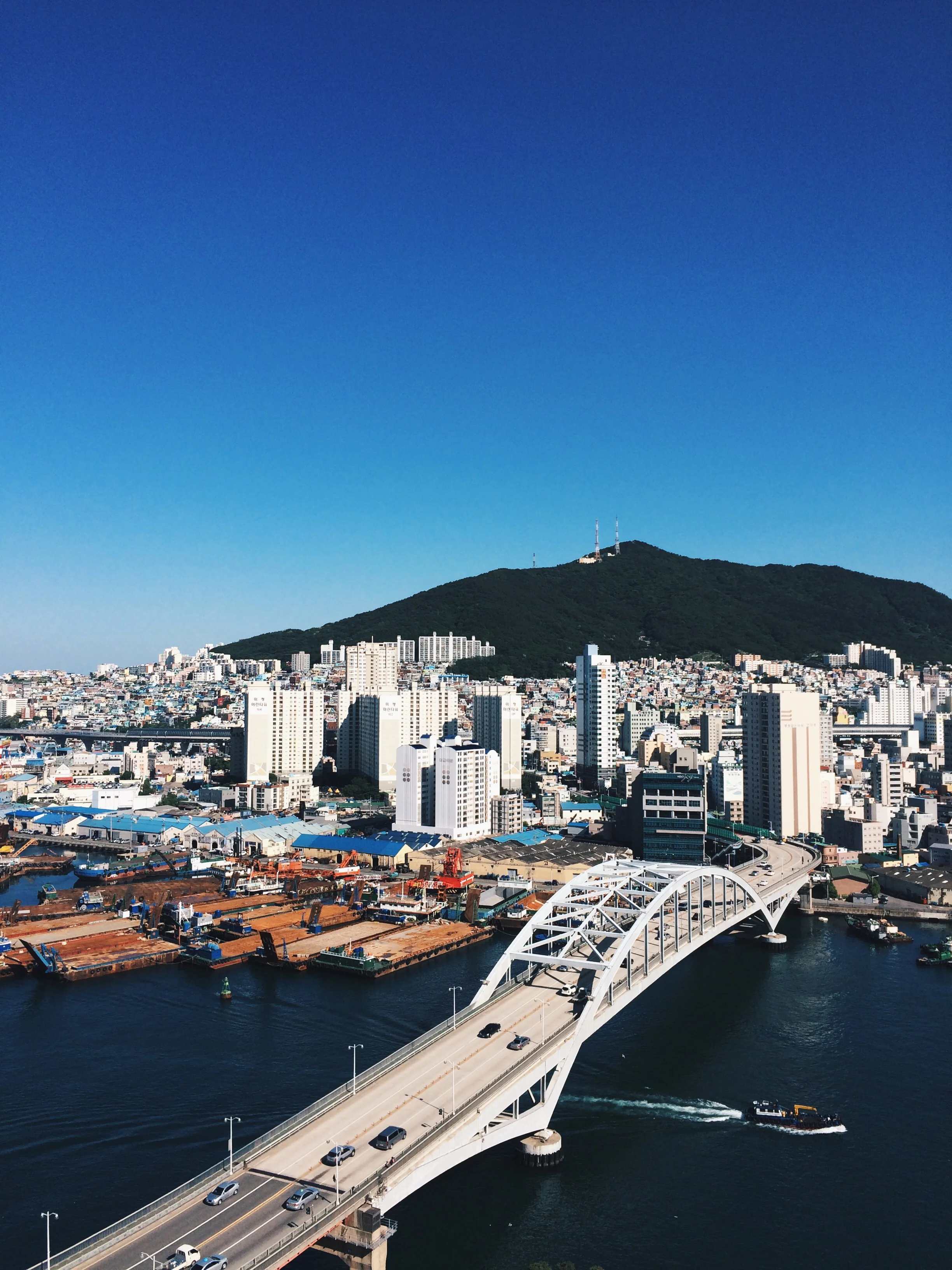 City view of Busan - sea, bridges, hills and more...