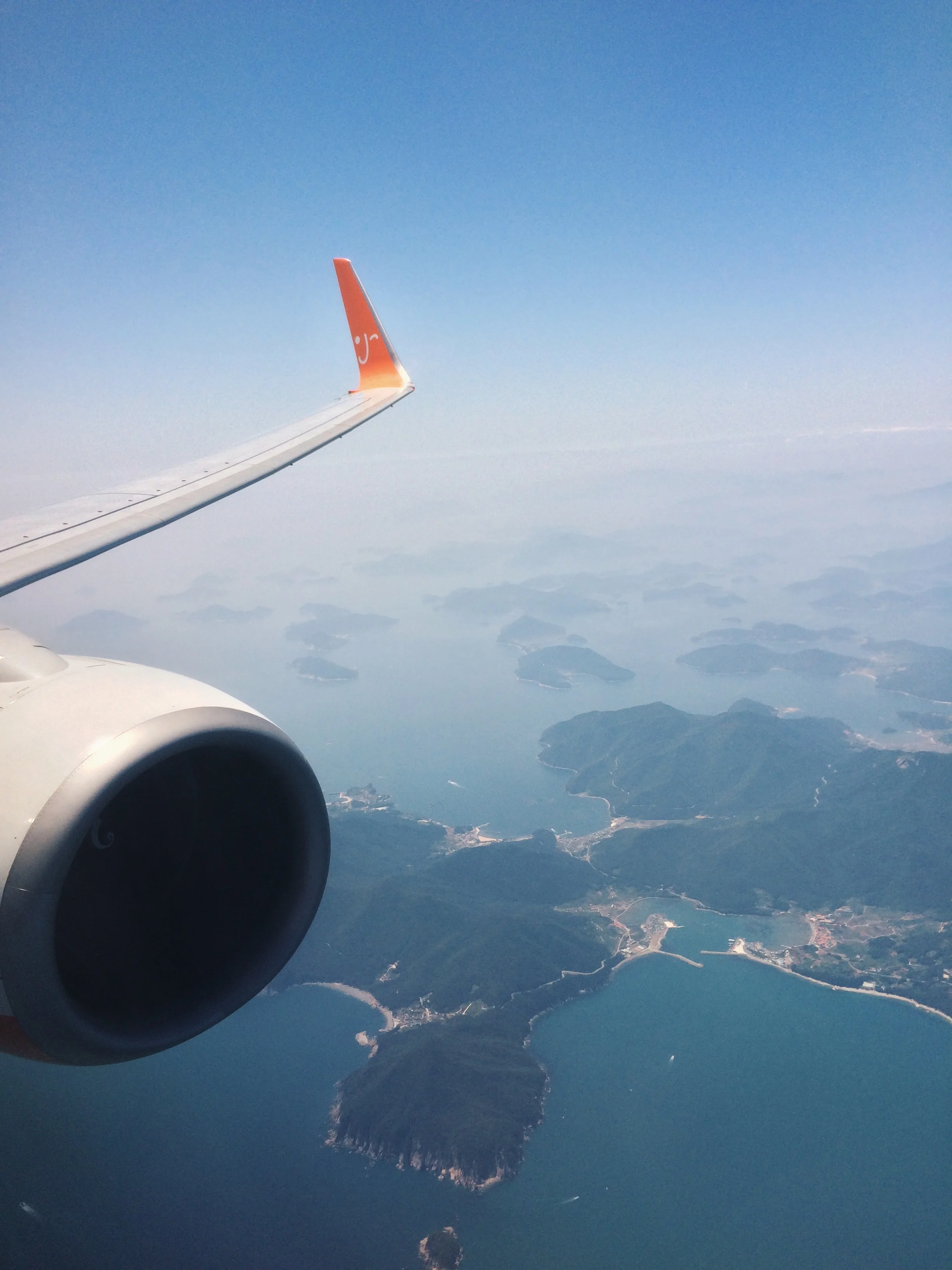 Domestic flight from Jeju to Busan by Jeju Air