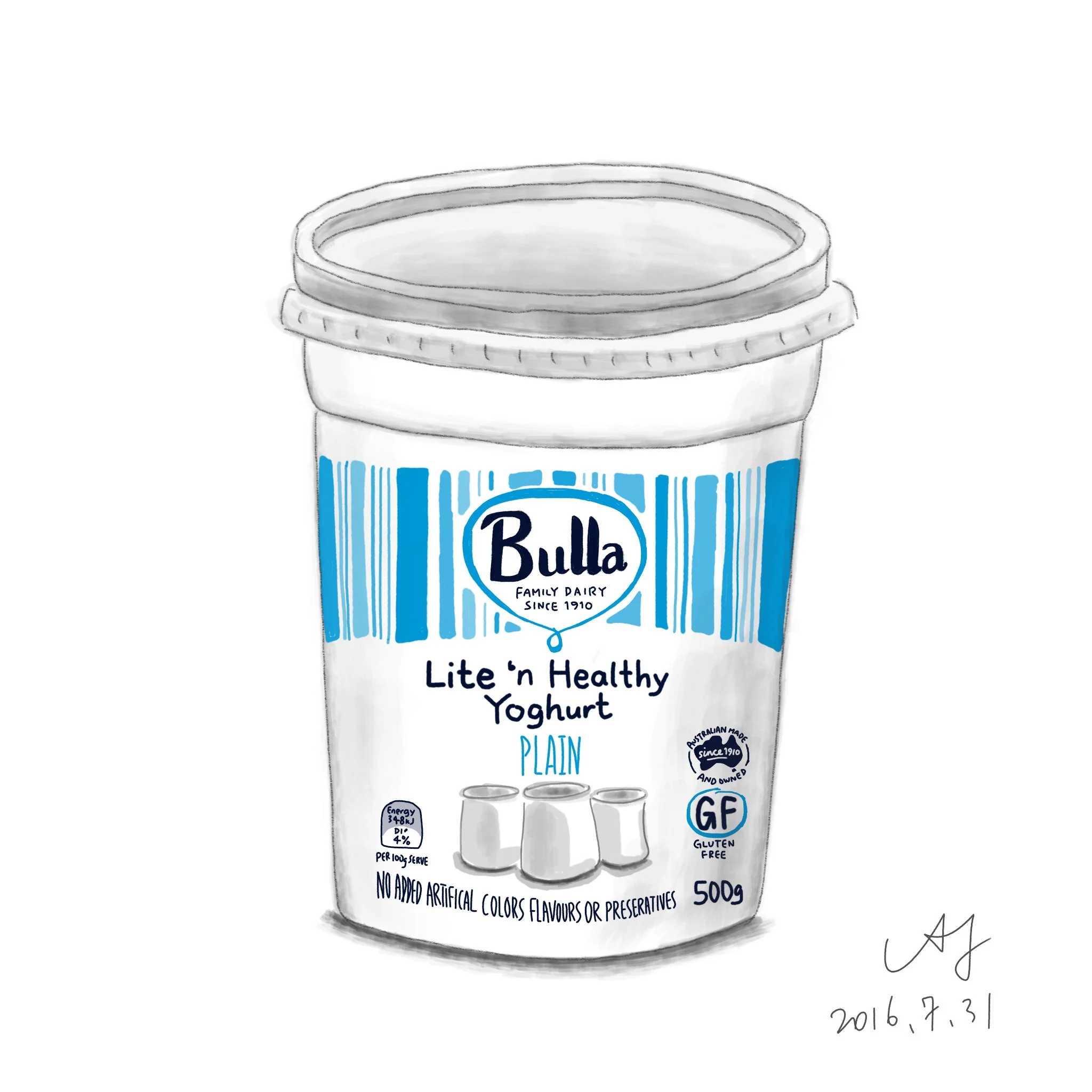 One of my sketches on iPad