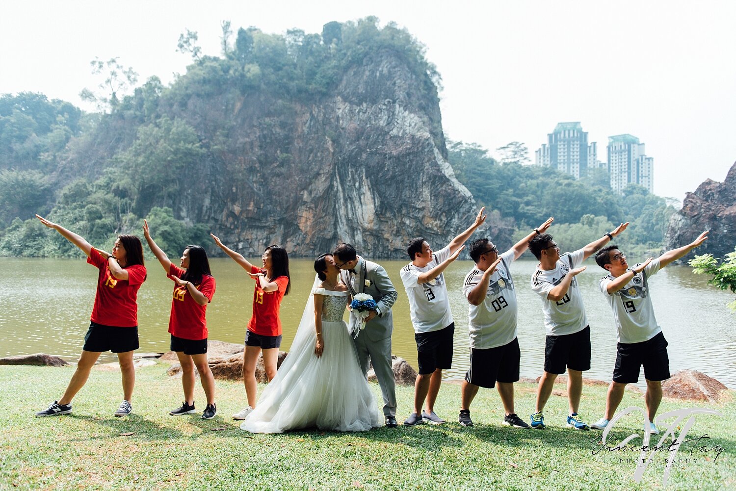 Actual Day Wedding Groups shot at Xiao Gui Lin