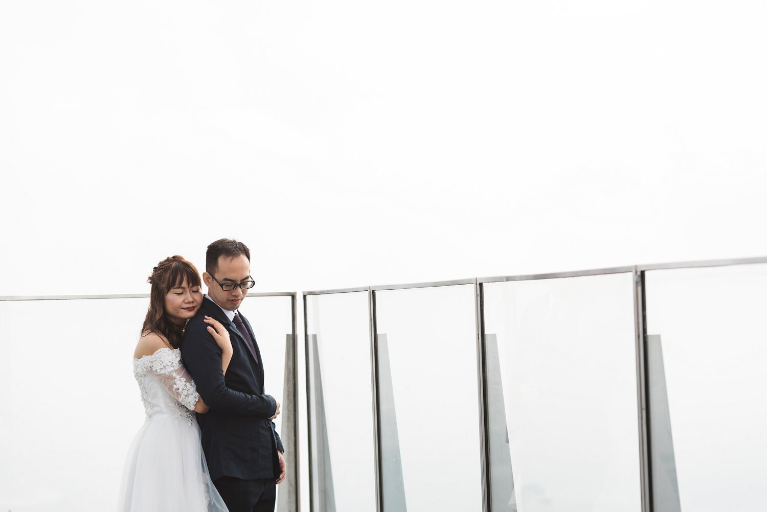 1-Altitude Wedding rooftop photoshoot.