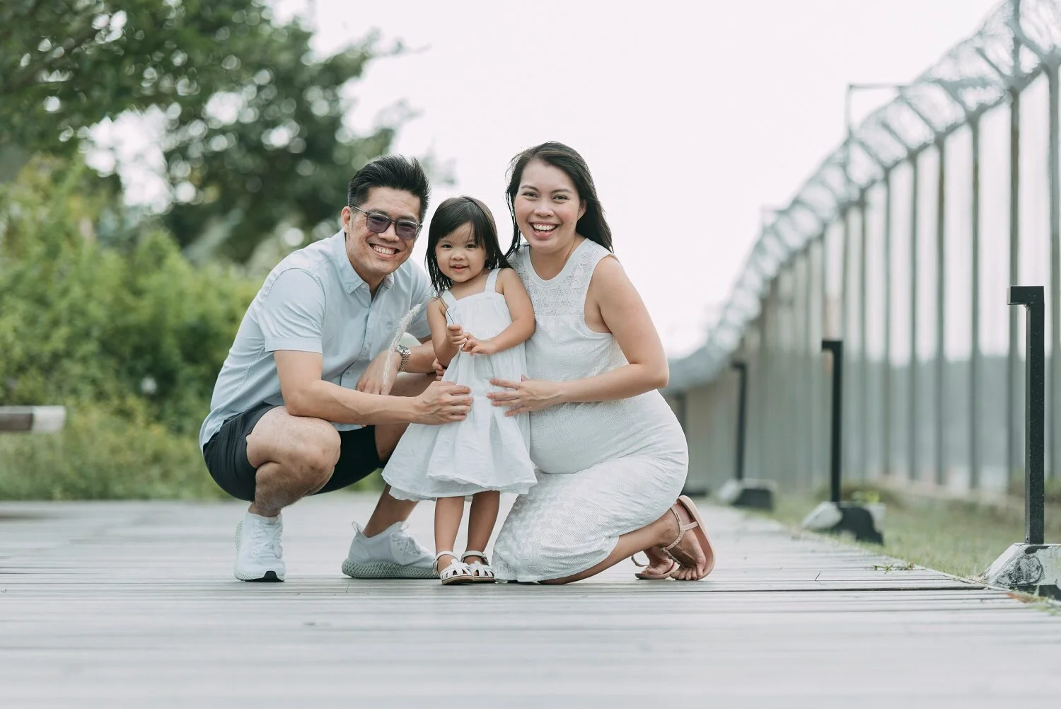 Outdoor Family Photoshoot At Seletar Aerospace Park Wedding Photography Singapore