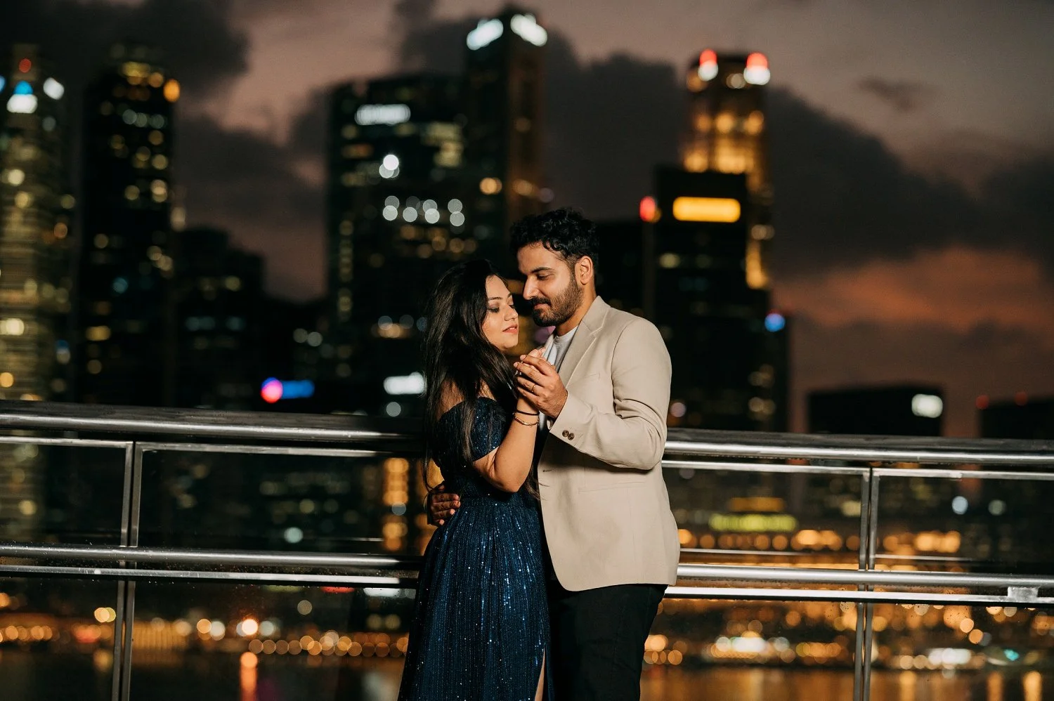 Couple shoot at Marina Bay Sands Singapore