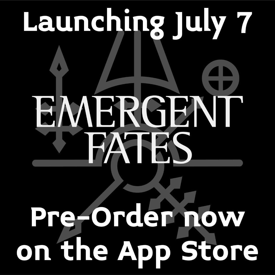 Only 2 weeks away... Emergent Fates, launching July 7 on iOS 🎉

Pre-Order now on the App Store (free).
Link in bio
.
.
.
.
.
#indiegames #rpg #jrpg #mobile #iOS #AppStore #preorder #games #gaming #toronto #ontario #canada