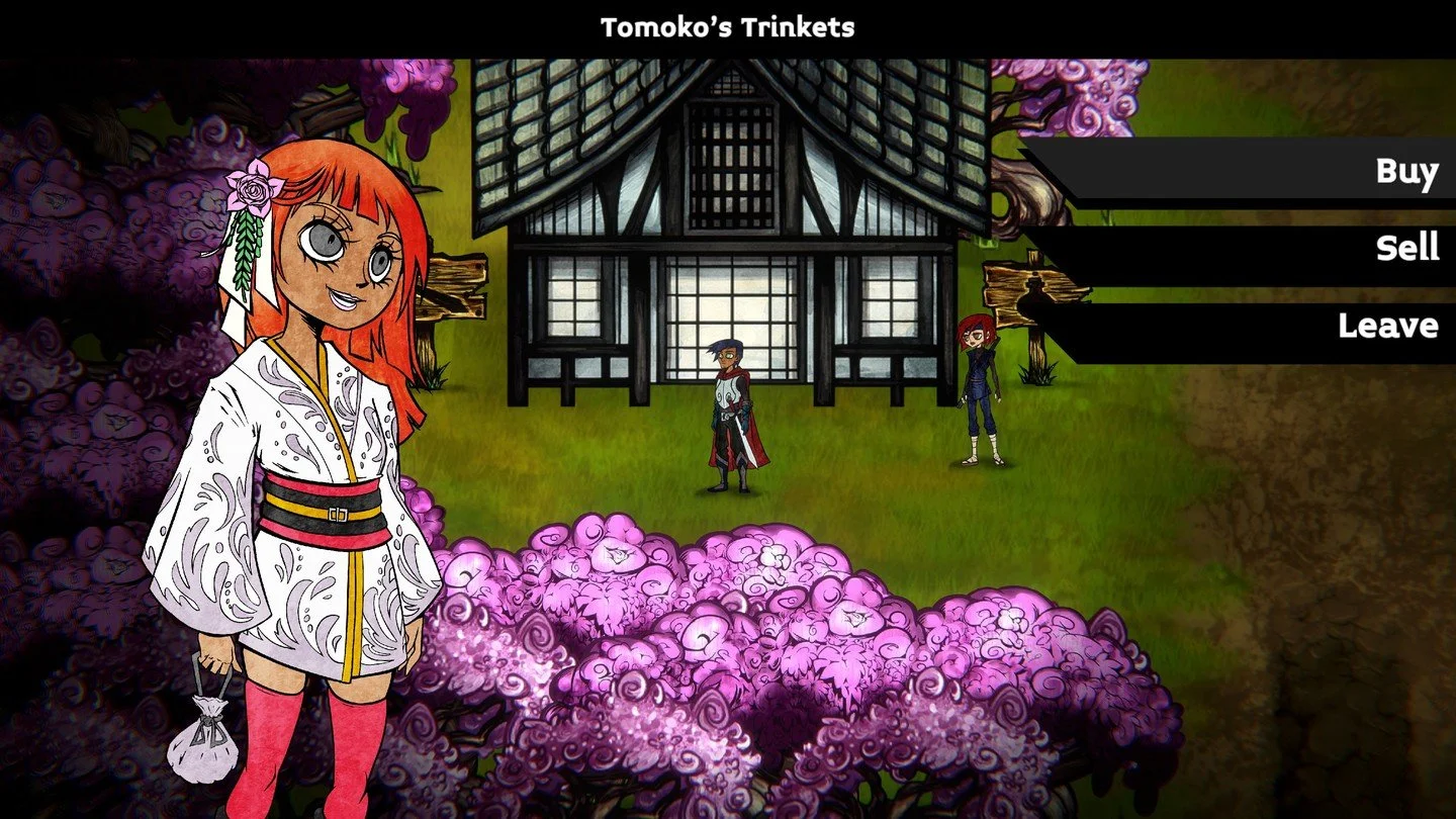 February was a short month and this is a short update. You can now visit Tomoko's shop in Sarutahiko selling augments and consumables, before heading out on your journey in the southern forest.

Support development by playing the PC Demo with over an