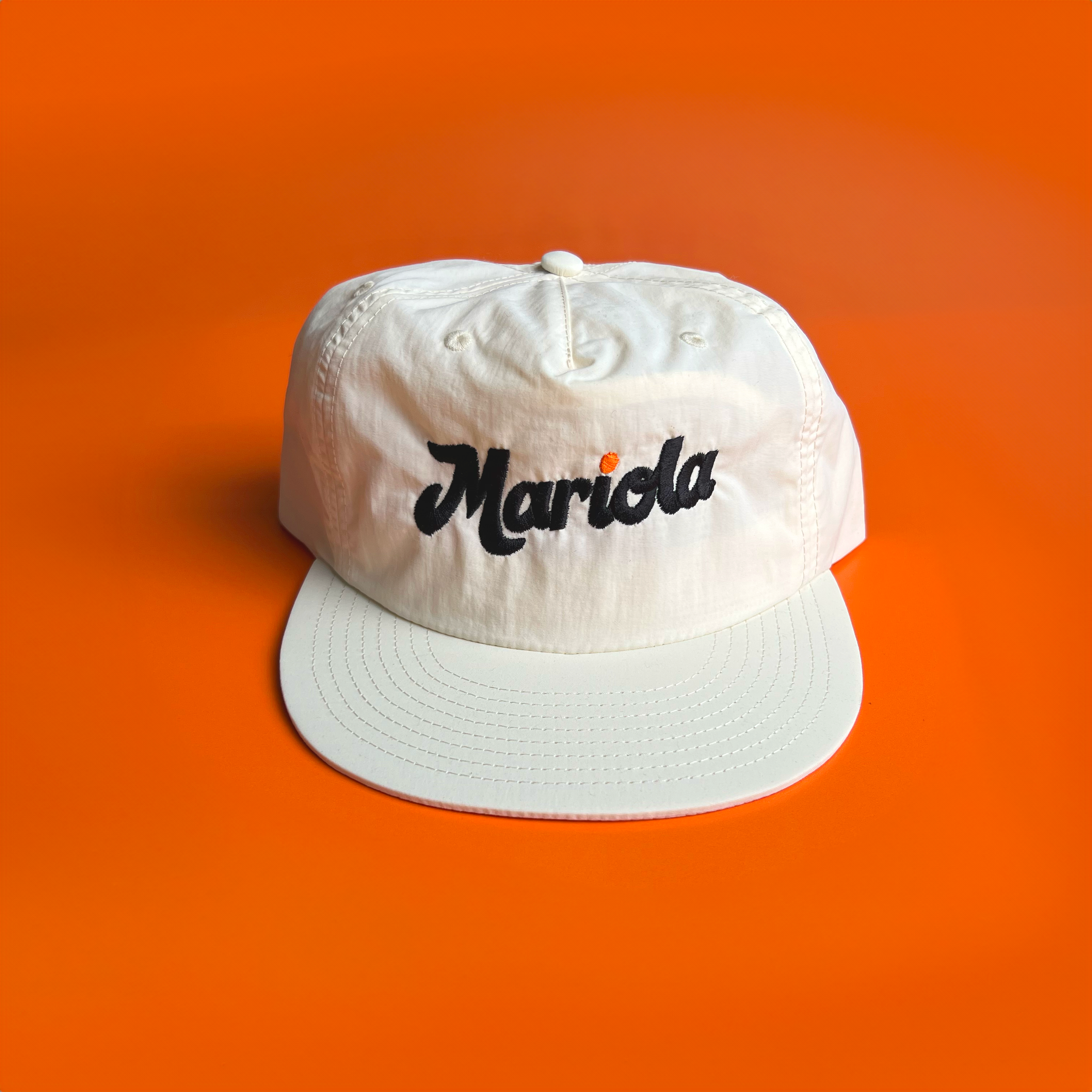 Mariola Logomark Hat – Ecru