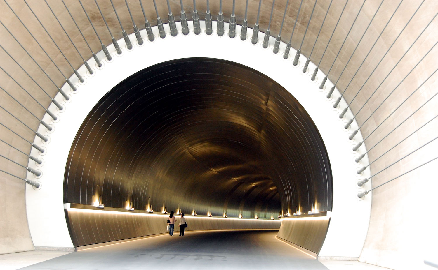  A tunnel at Miho Museum in Shiga. 