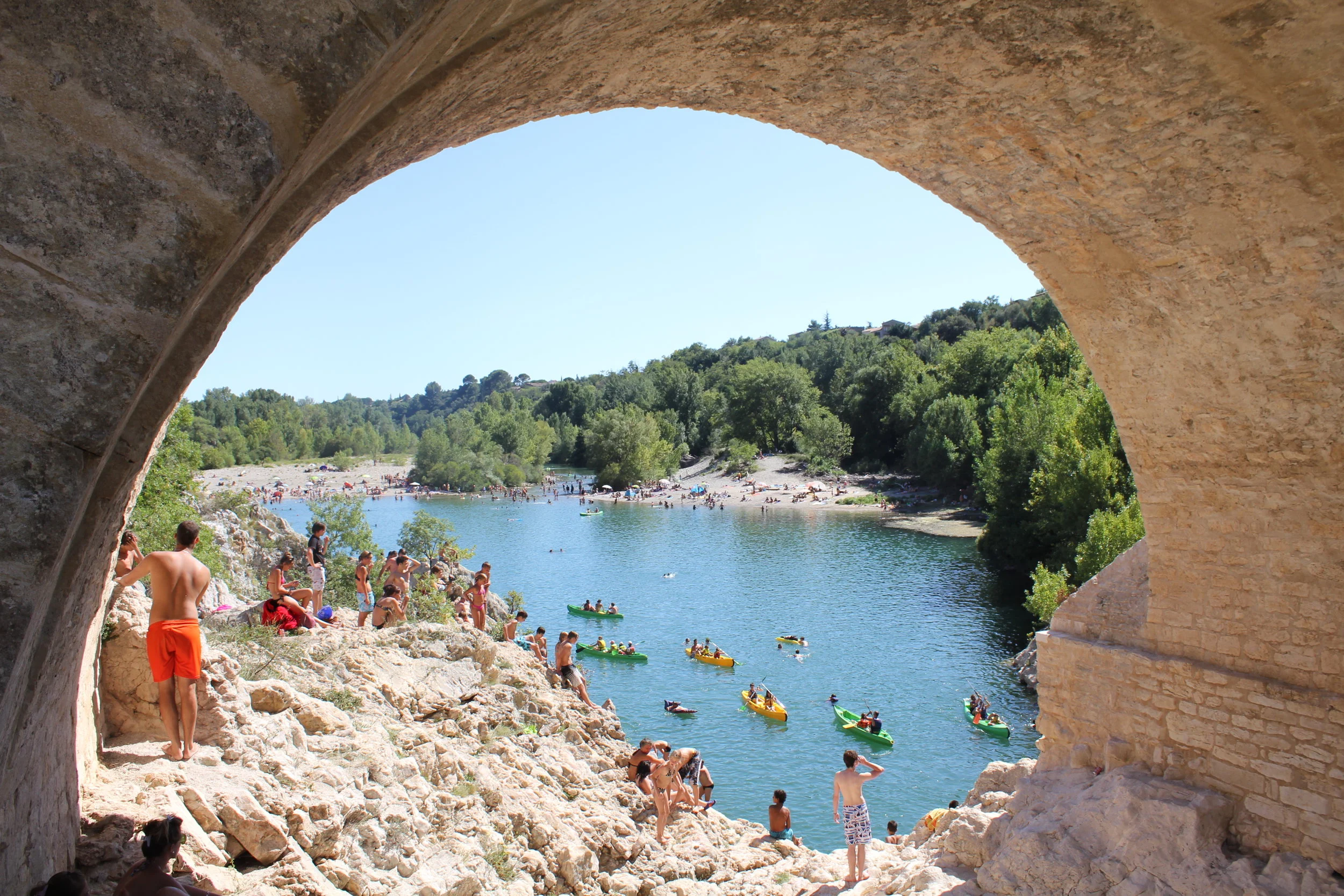 Pont du Diable at base of Herault Gorges