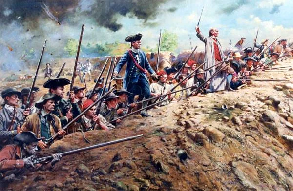 Inexperienced American militiamen near Bunker Hill are able to inflict heavy casualties upon the world's greatest army, in 1775.