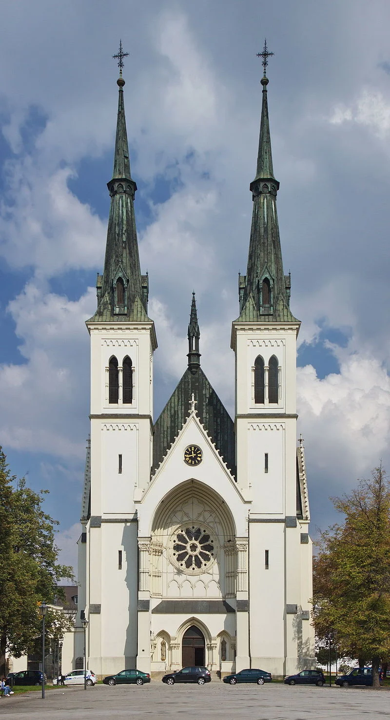 Church of the Immaculate Conception, by Camillo Sitte, in Prívoz, Czech Republic