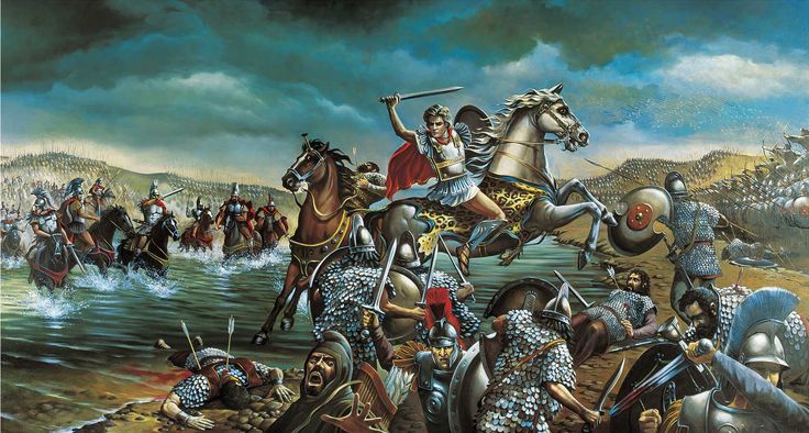 Alexander the so-called Great, in the process of spreading universal brotherhood.