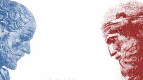Aristotle (left) and his teacher Plato