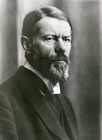 Max Weber. He looks so sure of himself that one could swear he believes in higher truths.