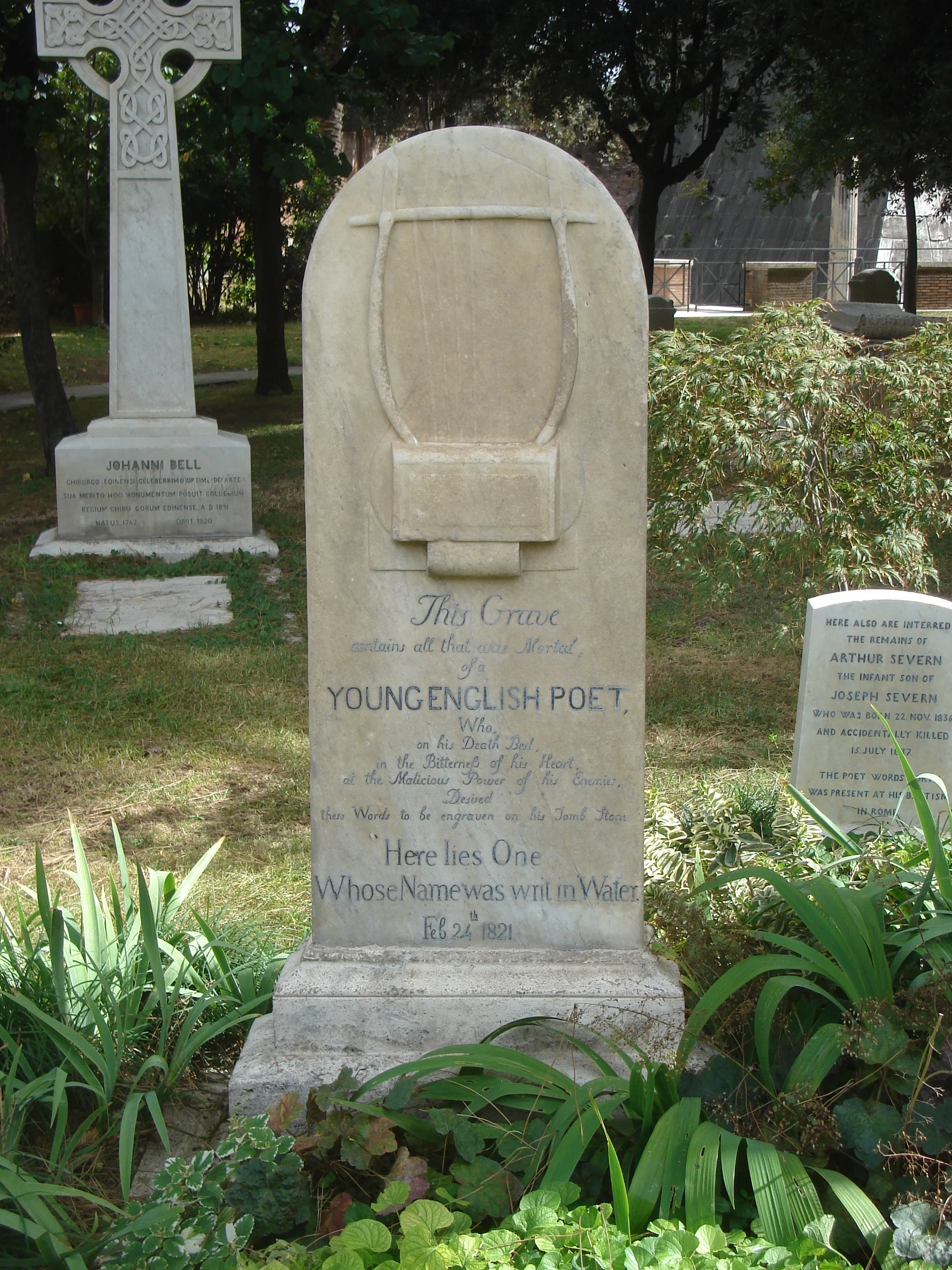 Because of what he left behind, John Keats' state of non-existence after his death is not the same as the state of non-existence before his birth. Whenever I am in Rome, his grave is always the first place I go, and when I kneel before his resting place, it is, even though he died long before I was born, like visiting a dear old friend.