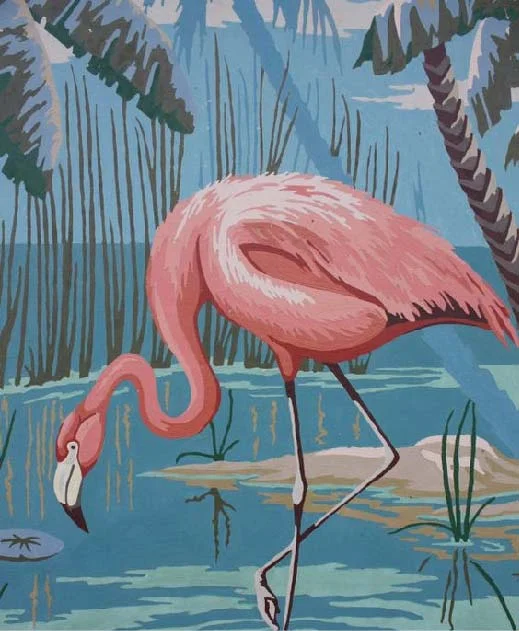Vintage Flamingo by cybersenora on Etsy