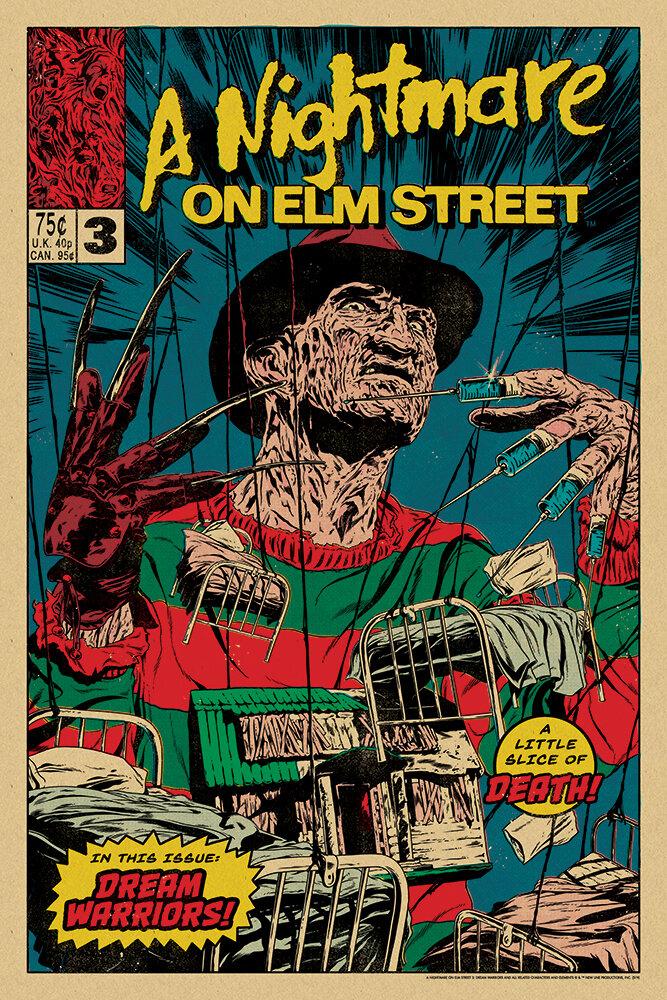 Pitchgrim Pesadilla en Elm Street LIMITED EDITION impresión NT Mondo 