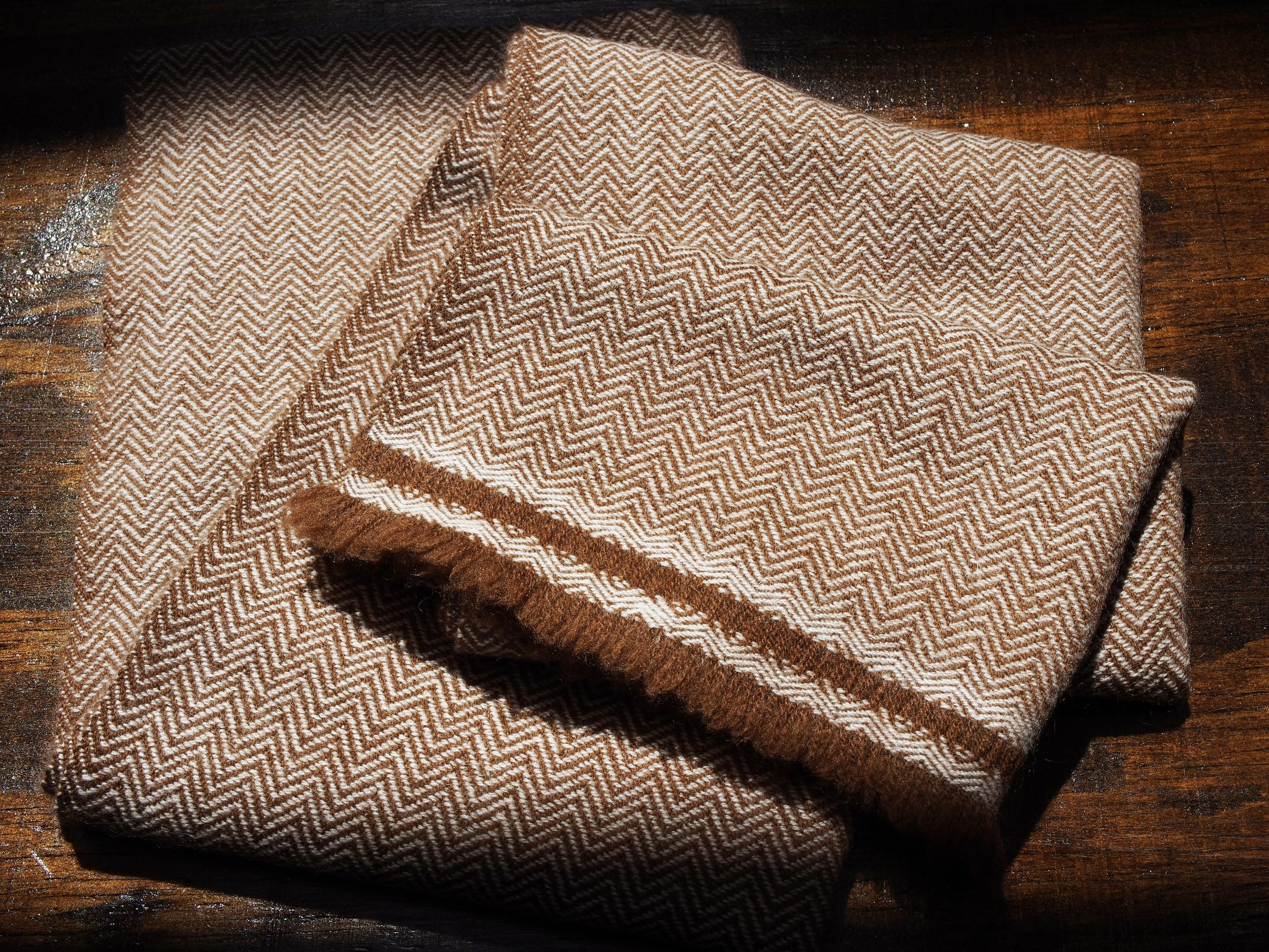 Unisex Cashmere/Merino Wool Herringbone