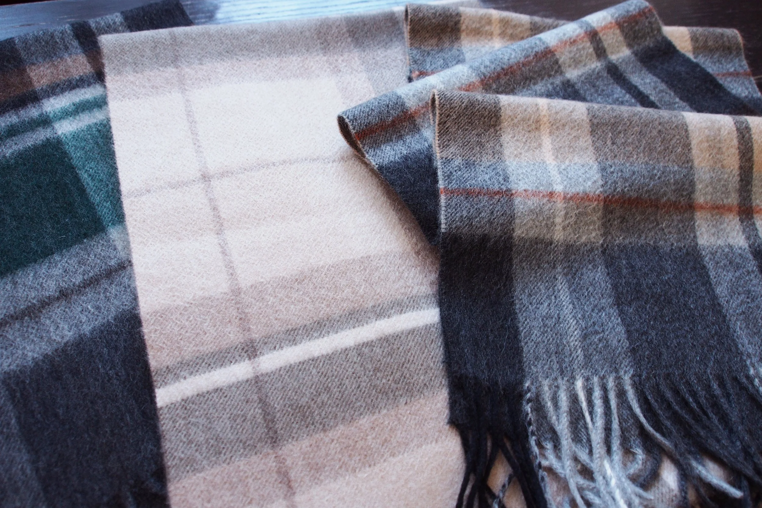 Unisex Cashmere Plaid