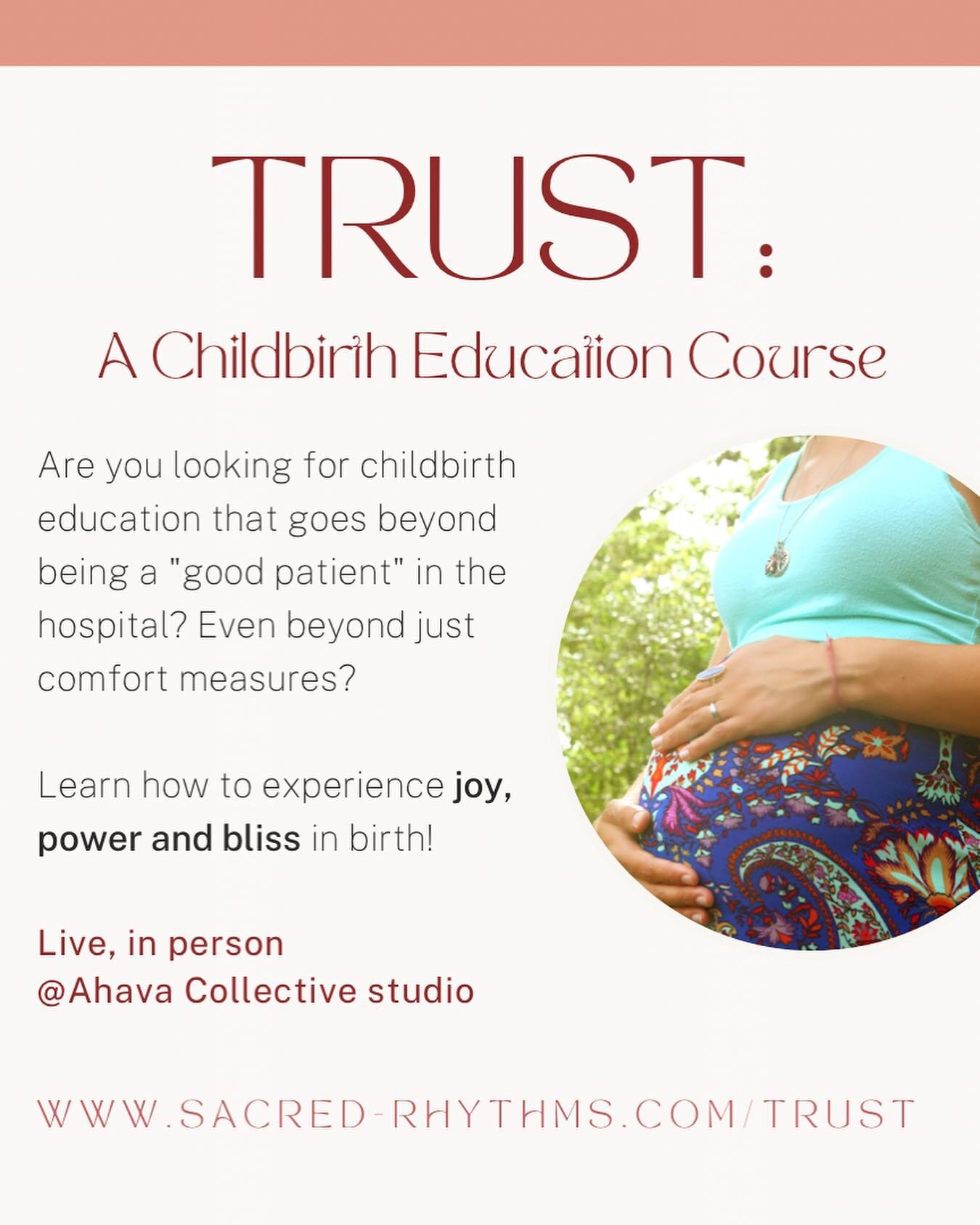 I&rsquo;m excited to offer another round of this #childbirtheducation course! 
🔻
You will learn things here that no other class puts together&hellip; pleasure in birth, understanding your nervous system in labor and birth, partners&rsquo;s work, pla