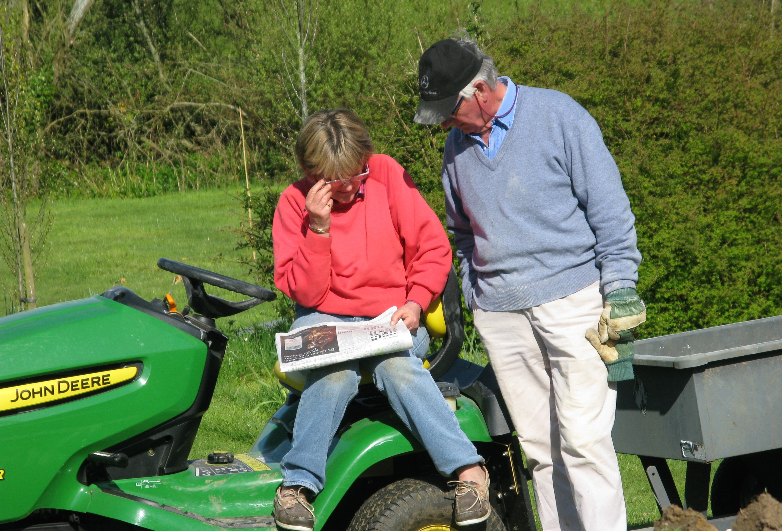 Annie and Christopher found the crossword harder than Drystone walling