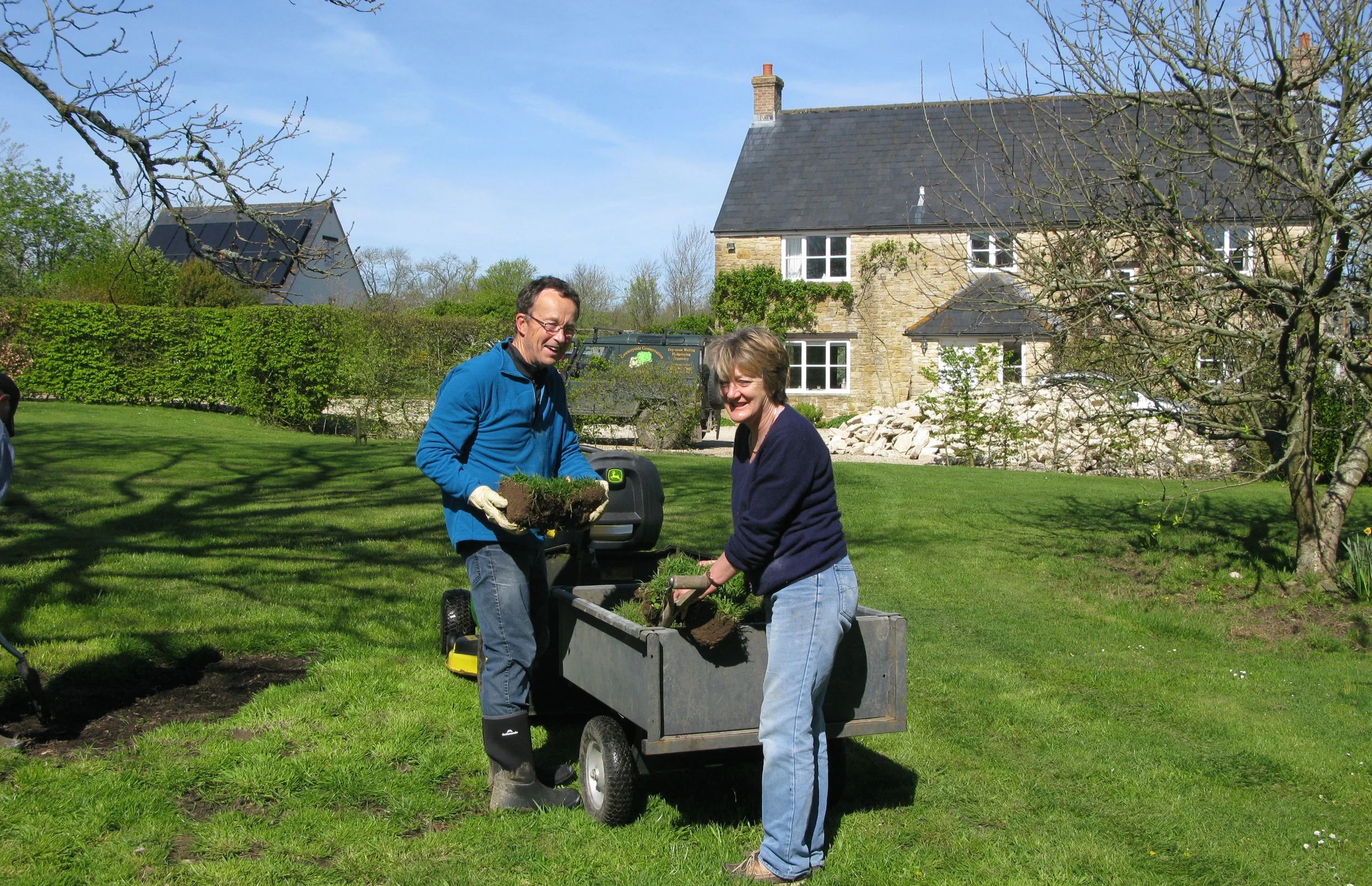 Annie and David sod Busting