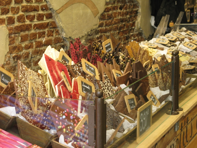 Sampling Belgium chocolates