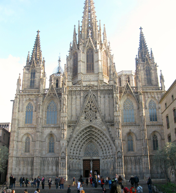 Barcelona Cathedral in the Gothic Quarter 