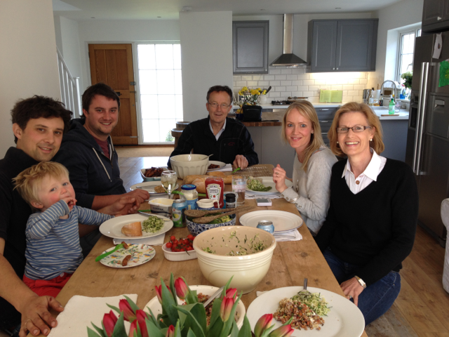  A wonderful Wood family lunch, and not an egg is sight!!!